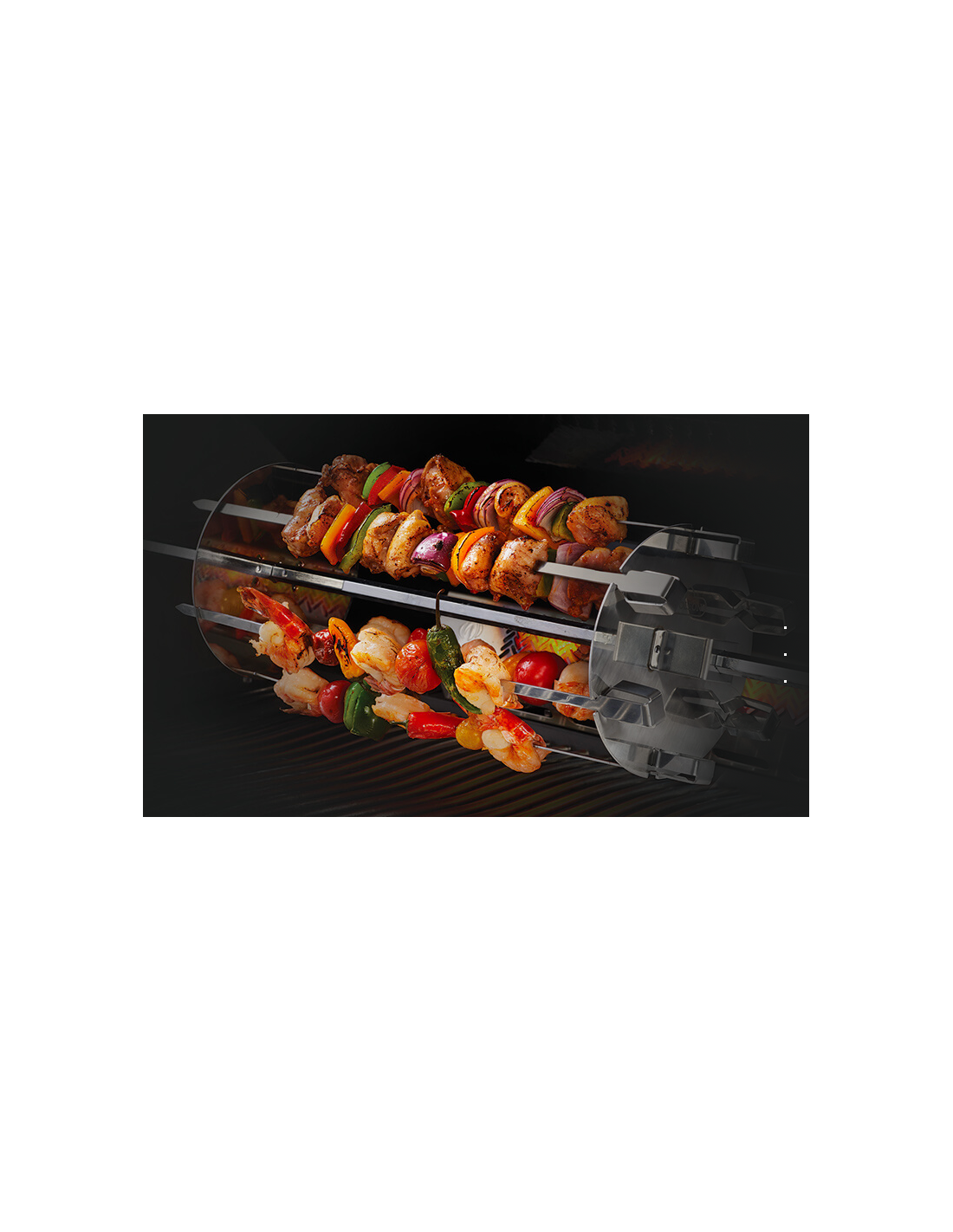 Pare-vent et porte-brochettes pour barbecue 2 en 1, PRIMEZONE, Rösle 