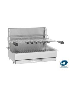 GRILLOIR ENCASTRABLE INOX 66CM  FORGE ADOUR