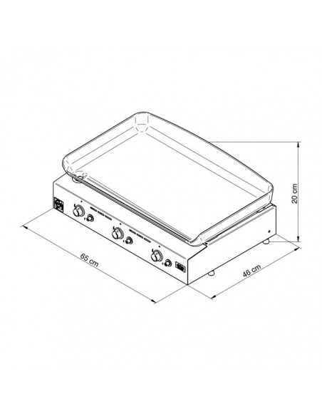 PLANCHA GAZ INITIAL 65 INOX