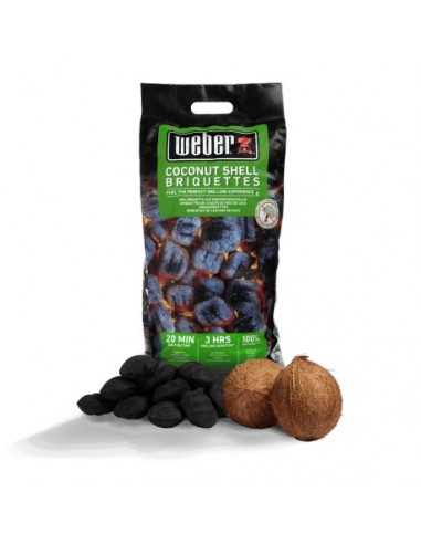 SAC 4 KG  BRIQUETTES NOIX COCO - WEBER