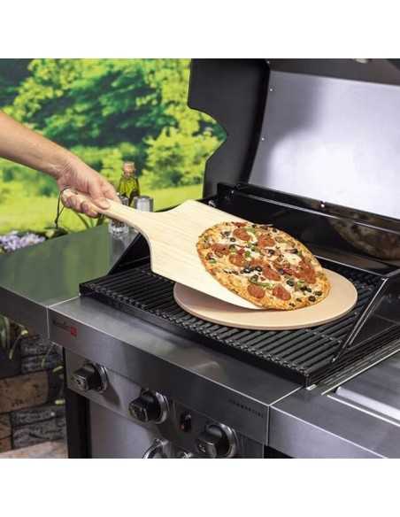 PLAQUE PIZZA RONDE 38cm + PELLE -  CHARBROIL