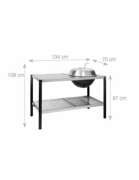 CUISINE INOX/ALU AVEC BARBECUE MARTINSEN