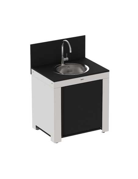 MODULO COMPLET INOX&NOIR EVIER+MITIGEUR- ENO