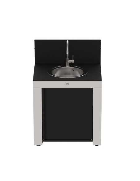 MODULO COMPLET INOX&NOIR EVIER+MITIGEUR- ENO