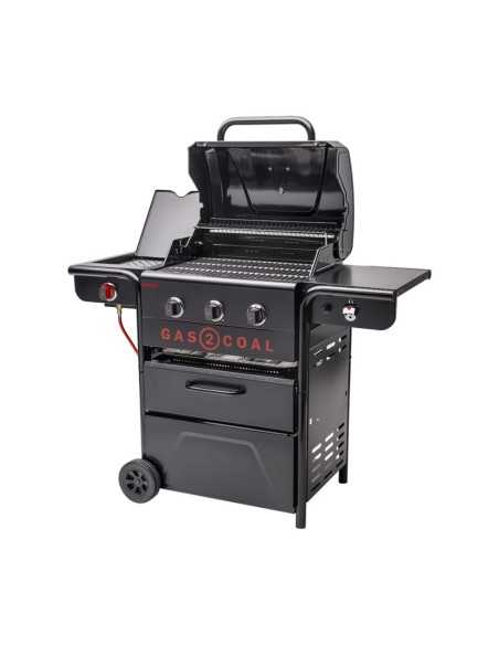 BARBECUE HYBRIDE GAS2COAL 3B BLACK + PLANCHA  - CHARBROIL