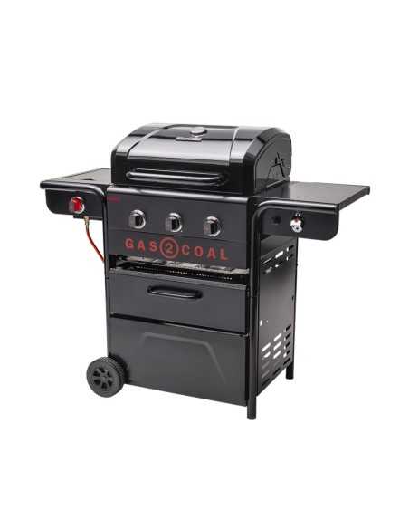 BARBECUE HYBRIDE GAS2COAL 3B BLACK + PLANCHA  - CHARBROIL