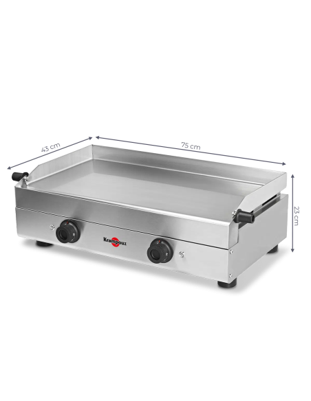 PLANCHA SAVEUR ÉLECTRIQUE DOUBLE - KRAMPOUZ