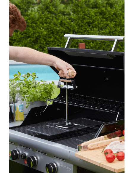 LEVE-GRILLE INOX ET BOIS - BARBECOOK