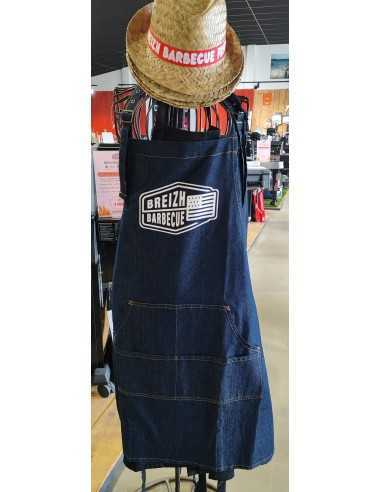 TABLIER DENIM BLEU BREIZH BARBECUE