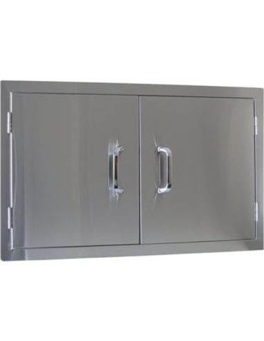 DOUBLE PORTE INOX A ENCASTRER