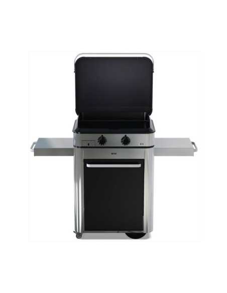 COMBO ENOSIGN 65 CM ELEC PLANCHA+CHARIOT+CAPOT INOX/NOIR ENO