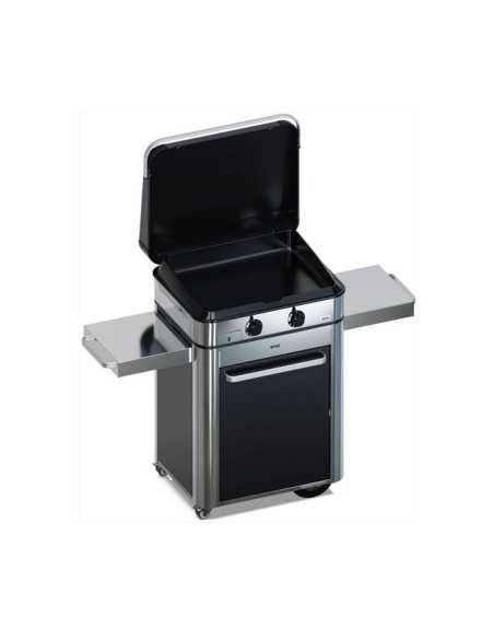 COMBO ENOSIGN 65 CM ELEC PLANCHA+CHARIOT+CAPOT INOX/NOIR ENO