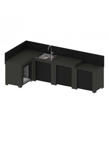 Ensemble CUISINE COMFORT 4 Modules Gris Cargo - ENO