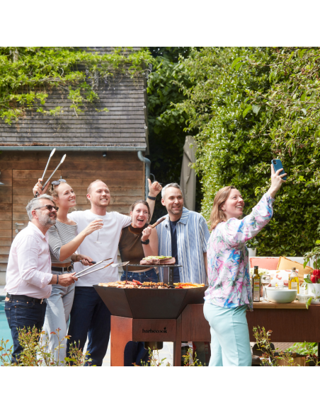 BRASERO NESTOR ISLAND CORTEN-BARBECOOK