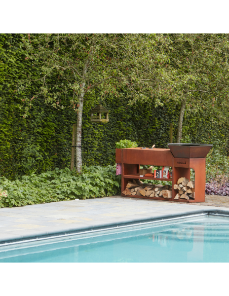 BRASERO NESTOR ISLAND CORTEN-BARBECOOK