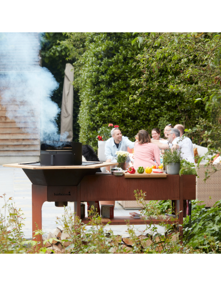 BRASERO NESTOR ISLAND CORTEN-BARBECOOK