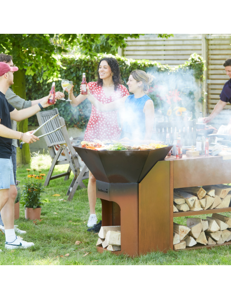 DESSERTE BUDDY  CORTEN -BARBECOOK
